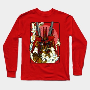 Red Armored Gundam Long Sleeve T-Shirt